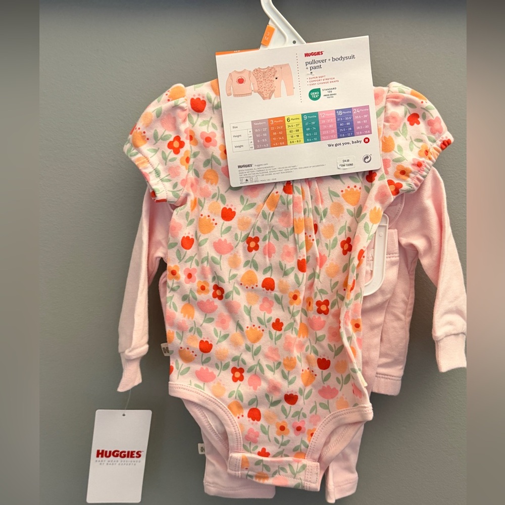 Huggies Pink Kids Matching Set - Picture 2 of 3